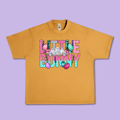 Little Bunny Easter Urban Heavy Tee Designed By Bundleandbundleshop