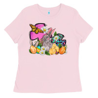 Easter Rabbits And Cross Ladies Tee | Teevron