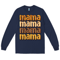 Navy mama fall Long Sleeve Tee - BundleAndBundleShop