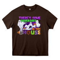 Chocolate Brown there is some horrors in this house Heavy Core Tee - CowGirlArtShop
