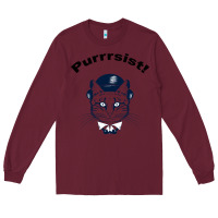 Burgundy Purrrsist Long Sleeve Tee - Bettercallsaul
