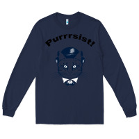 Navy Purrrsist Long Sleeve Tee - Bettercallsaul
