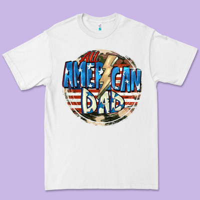 All American Dad 4th Of July Premium Tee Designed By Cowgirlartshop
