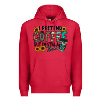 Cardinal i pretend coffee Premium Hoodie - RacoonDesign