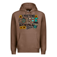 Chestnut i pretend coffee Premium Hoodie - RacoonDesign