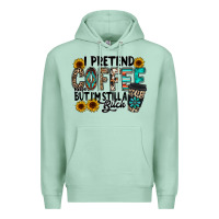 Seafoam i pretend coffee Premium Hoodie - RacoonDesign