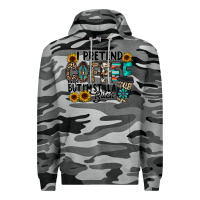 Slate Camo i pretend coffee Premium Hoodie - RacoonDesign