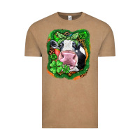 Vintage Coffee St. Patrick's day cow Vintage Tee - FaDigitalArtStudio