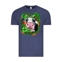 Vintage Denim St. Patrick's day cow Vintage Tee - FaDigitalArtStudio