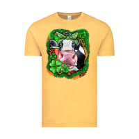 Vintage Mustard St. Patrick's day cow Vintage Tee - FaDigitalArtStudio