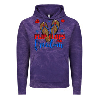 Cloud Purple flip flops and freedom Vintage Hoodie - BundleAndBundleShop
