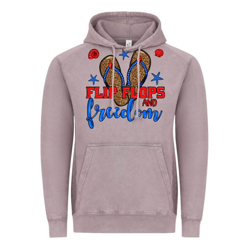 Flip Flops And Freedom Vintage Hoodie by BundleAndBundleShop | Teevron