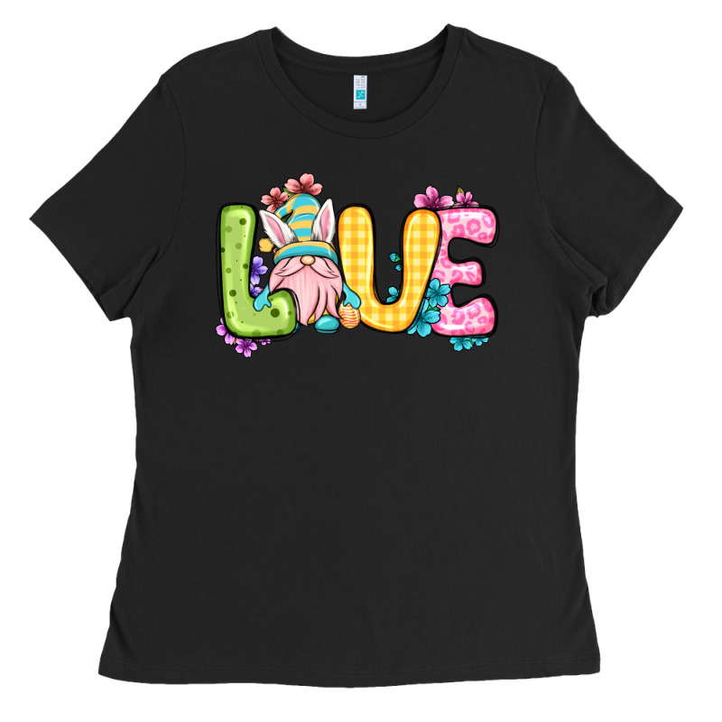 Easter Day Love Easter Gnome Ladies Tee by OliviaCreatesArt | Teevron