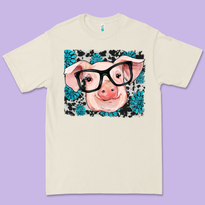 Gemstone And Cowhide Pig Premium Tee Designed By Ranaportraitstore