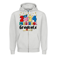 Dove Grey 2024 preschool graduate Zipper Hoodie - JahusDesignShop