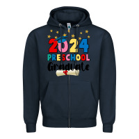 Navy 2024 preschool graduate Zipper Hoodie - JahusDesignShop