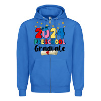 True Royal 2024 preschool graduate Zipper Hoodie - JahusDesignShop