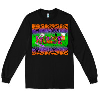Black halloween nurse tumbler Long Sleeve Tee - BundleAndBundleShop