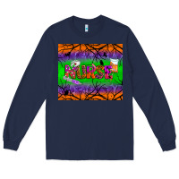 Navy halloween nurse tumbler Long Sleeve Tee - BundleAndBundleShop