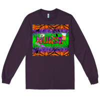Plum halloween nurse tumbler Long Sleeve Tee - BundleAndBundleShop
