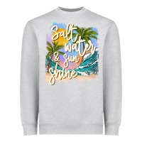 Heather Grey salt water sunshine Heavyweight Sweatshirt - JahusDesignShop
