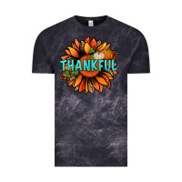 Cloud Black thankful with sunflower bbs Vintage Tee - BundleAndBundleShop