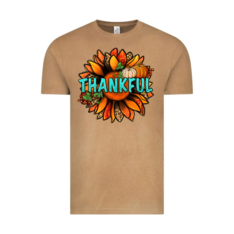 Thankful With Sunflower Bbs Vintage Tee by BundleAndBundleShop | Teevron