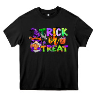 Black trick or treat gnome Heavy Core Tee - CowGirlArtShop