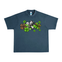 Midnight Navy western cowhide leopard glitter shamrocks Urban Heavy Tee - Jasminsmagicworld
