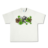 Pistachio western cowhide leopard glitter shamrocks Urban Heavy Tee - Jasminsmagicworld