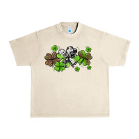 Sandshell western cowhide leopard glitter shamrocks Urban Heavy Tee - Jasminsmagicworld
