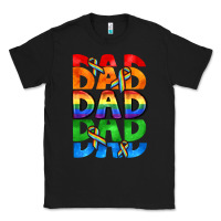 Black Dad dad dad pride Classic Tee - CowGirlArtShop