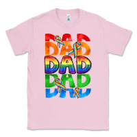 Bubblegum Pink Dad dad dad pride Classic Tee - CowGirlArtShop