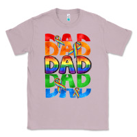 Lilac Dad dad dad pride Classic Tee - CowGirlArtShop