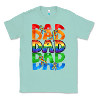 Seafoam Dad dad dad pride Classic Tee - CowGirlArtShop