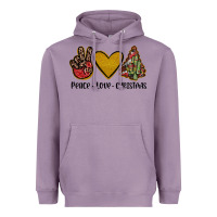 Lavender peace love christmas Heavyweight Hoodie - JahusDesignShop