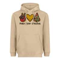Mushroom peace love christmas Heavyweight Hoodie - JahusDesignShop