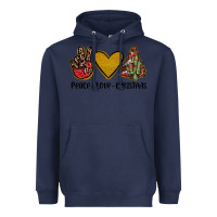 Navy peace love christmas Heavyweight Hoodie - JahusDesignShop
