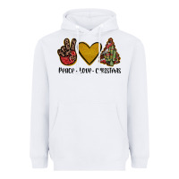 White peace love christmas Heavyweight Hoodie - JahusDesignShop