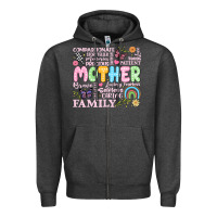 Charcoal Heather retro mother Zipper Hoodie - JahusDesignShop