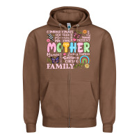 Chestnut retro mother Zipper Hoodie - JahusDesignShop