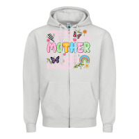 Dove Grey retro mother Zipper Hoodie - JahusDesignShop