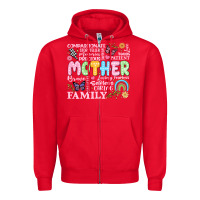 Red retro mother Zipper Hoodie - JahusDesignShop