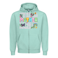 Seafoam retro mother Zipper Hoodie - JahusDesignShop