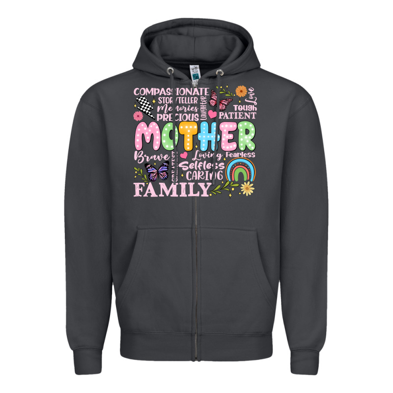 Retro Mother Zipper Hoodie by JahusDesignShop | Teevron