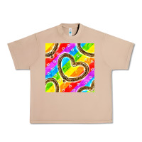 Burro Pride lgbtq leopard heart balloons pattern Urban Heavy Tee - BundleAndBundleShop