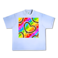 Grape Ice Pride lgbtq leopard heart balloons pattern Urban Heavy Tee - BundleAndBundleShop