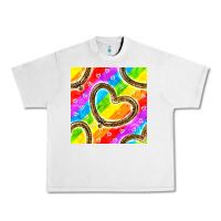 Lunar Rock Pride lgbtq leopard heart balloons pattern Urban Heavy Tee - BundleAndBundleShop