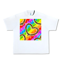 White Pride lgbtq leopard heart balloons pattern Urban Heavy Tee - BundleAndBundleShop