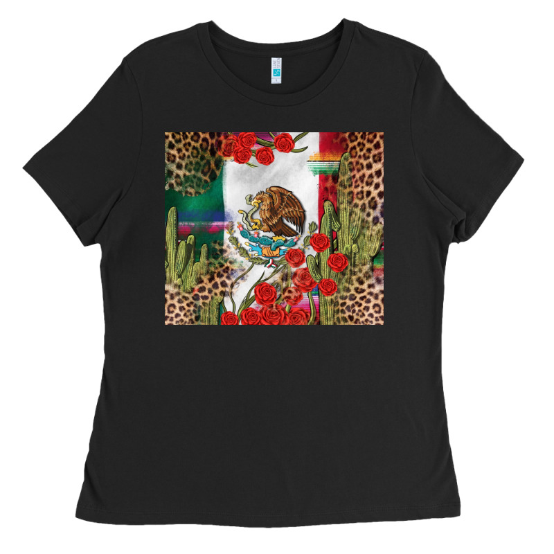 Mexico Flag Ladies Tee by FaDigitalArtStudio | Teevron